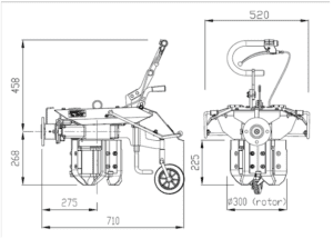 Cerruti 300REV Bi-Directional Rotary Plow